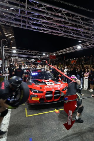Fan track and pitwalk at night