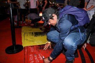 Fans track walk and track signing