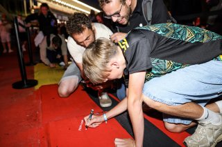 Fans track walk and track signing
