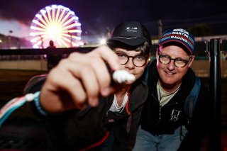 Fans track walk and track signing