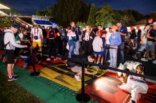 Fans track walk and track signing