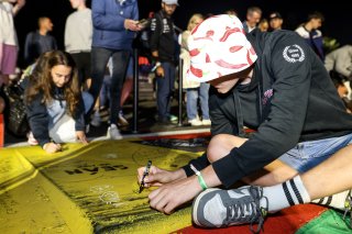 Fans track walk and track signing