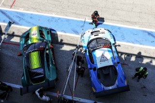 #270 - Comtoyou Racing - Sergio SETTE CAMARA - Ricardo BAPTISTA - Aston Martin Vantage AMR GT3 EVO  and #74 - Kessel Racing - Dennis MARSCHALL - Dustin BLATTNER - Ferrari 296 GT3 