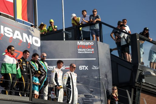 Race 2 Bronze Podium (l-r) #112 - CSA Racing - Arthur ROUGIER - Isaac TUTUMLU LOPEZ - McLaren 720S GT3 EVO , #85 - Imperiale Racing - Loris SPINELLI - Dmitriy GVAZAVA - Lamborghini Huracan GT3 EVO2 , #89 - Lionspeed GP - Bastian BUUS - Bashar MARDINI - Po | SRO / JEP