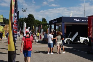 Fans in the paddock