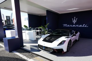 Maserati display in the paddock