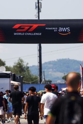 GT World Challenge Europe Powered by AWS paddock at Misano World Circuit Marco Simoncelli