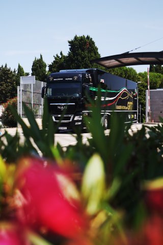 Teams arrive and setup at the circuit