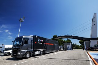 Teams arrive and setup at the circuit