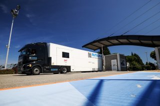 Teams arrive and setup at the circuit
