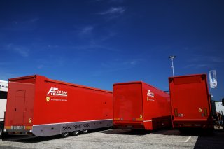 Teams arrive and setup at the circuit