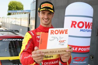 #51 - AF Corse - Francorchamps Motors - Alessio ROVERA - - Ferrari 296 GT3 celebrates ROWE pole position