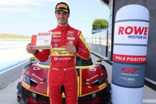 #51 - AF Corse - Francorchamps Motors - Alessio ROVERA - - Ferrari 296 GT3 celebrates ROWE pole position