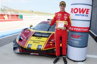 #51 - AF Corse - Francorchamps Motors - Alessio ROVERA - - Ferrari 296 GT3 celebrates ROWE pole position