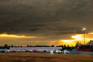 Start of Race 1 - #63 - GRT - Grasser Racing Team - Luca ENGSTLER - Jordan PEPPER - Lamborghini Huracan GT3 EVO2  leads