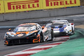 #59 - Garage 59 - Marvin KIRCHHOFER - Benjamin GOETHE - McLaren 720S GT3 EVO  and #63 - GRT - Grasser Racing Team - Luca ENGSTLER - Jordan PEPPER - Lamborghini Huracan GT3 EVO2 