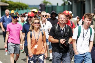 Fans pit walk