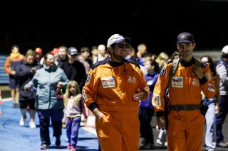 Fans pit walk by night
