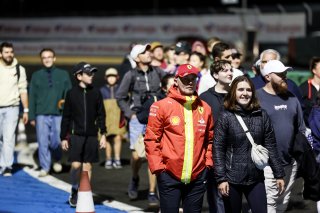 Fans pit walk by night
