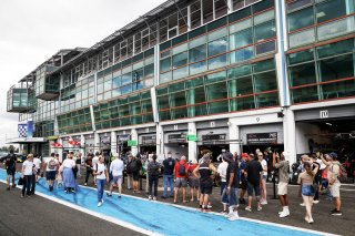 Fans pit walk