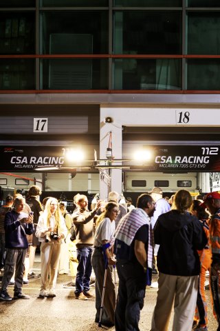 Fans pit walk by night