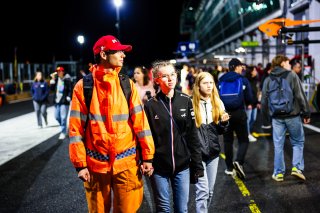 Fans pit walk by night