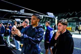 Fans pit walk by night
