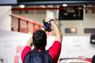 Fans pit walk by night