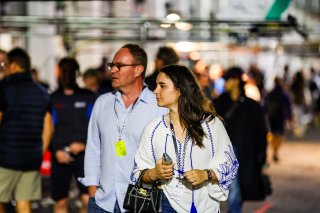 Fans pit walk by night