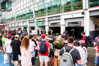 Fans pit walk