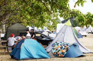 Fans camping at Circuit de Nevers Magny-Cours