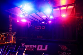A DJ on the podium