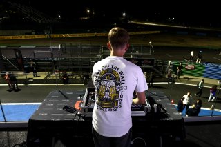 A DJ on the podium
