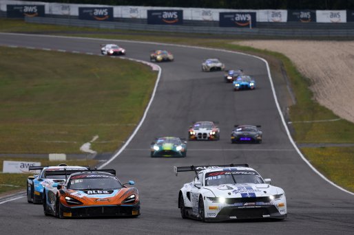 #5 - Optimum Motorsport - Largim ALI - James ALLEN - Michael PORTER - McLaren 720S GT3 EVO and #65 - HRT Ford Performance - Finn WIEBELHAUS - Romain ANDRIOLO - David SCHUMACHER - Ford Mustang GT3 | SRO / JEP