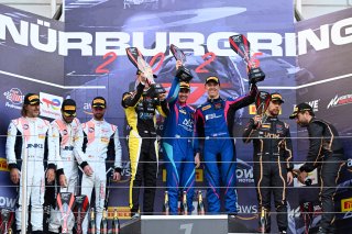 Bronze Podium (l-r) #80 - Lionspeed GP - Ricardo FELLER - Gabriel RINDONE - Patrick KOLB - Porsche 911 GT3 R (992), #222 - 2 Seas Motorsport - Thomas LEBBON - Charles DAWSON - Ben BARNICOAT - Mercedes-AMG GT3 EVO, #888 - UNX Racing - Mathieu DETRY - Fabia
