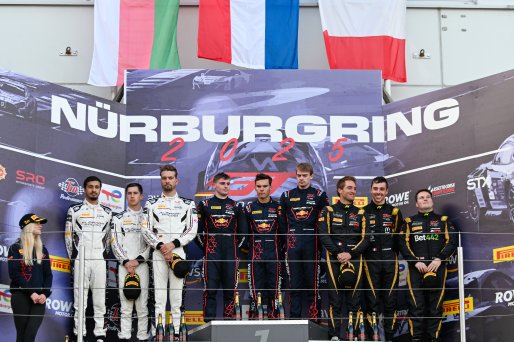 Gold Podium (l-r) #777 - AlManar Racing by WRT - Jens KLINGMANN - Ben TUCK - Al Faisal AL ZUBAIR - BMW M4 GT3 EVO, #33 - Verstappen.com Racing - Harry KING - Chris LULHAM - Thierry VERMEULEN - Aston Martin Vantage AMR GT3 EVO, #111 - CSA Racing - Arthur R | SRO / JEP