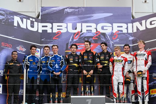 Silver Podium (l-r) #188 - Garage 59 - Guilherme OLIVEIRA - James BALDWIN - Thomas FLEMING - McLaren 720S GT3 EVO, #10 - Boutsen VDS - Cesar GAZEAU - Loris CABIROU - Aurelien PANIS - Mercedes-AMG GT3 EVO, #42 - Century Motorsport - Jarrod WABERSKI - Willi | SRO / JEP