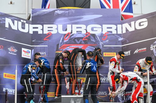 Silver Podium (l-r) #188 - Garage 59 - Guilherme OLIVEIRA - James BALDWIN - Thomas FLEMING - McLaren 720S GT3 EVO, #10 - Boutsen VDS - Cesar GAZEAU - Loris CABIROU - Aurelien PANIS - Mercedes-AMG GT3 EVO, #42 - Century Motorsport - Jarrod WABERSKI - Willi | SRO / JEP