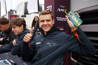 #21 - Comtoyou Racing - Kobe PAUWELS - Aston Martin Vantage AMR GT3 EVO in the autograph session