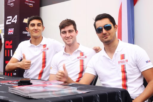 #24 - Steller Motorsport - Adam ALI - Daniel ALI - Lorcan HANAFIN - Corvette Z06 GT3.R at the Autograph Session | SRO / JEP