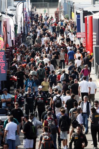 Fans in the Paddock at Circuit de Barcelona-Catalunya