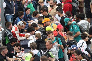 Autograph session in the padock