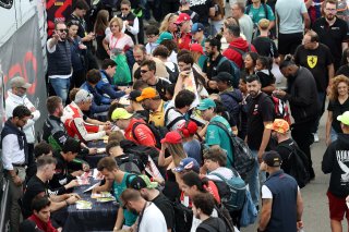 Autograph session in the padock