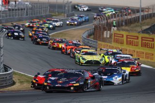 #69 - Emil Frey Racing - Thierry VERMEULEN - Chris LULHAM - Ferrari 296 GT3 leads Race Start