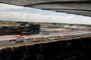 Start of Race 2 - #14 - Emil Frey Racing - Konsta LAPPALAINIEN - Ben GREEN - Ferrari 296 GT3  leads #69 - Emil Frey Racing - Thierry VERMEULEN - Chris LULHAM - Ferrari 296 GT3 