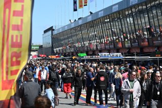 Fans at the Autograph session and pitwalk