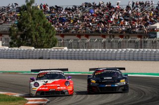 #80 - Lionspeed GP - Ricardo FELLER - Gabriel RINDONE - Porsche 911 GT3 R and #66 - Tresor Attempto Racing - Dylan PEREIRA - Andrey MUKOVOZ - Audi R8 LMS GT3 EVO II