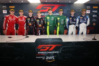 Sprint Cup Champions (l-r) #32 - Team WRT - Charles WEERTS - Kelvin VAN DER LINDE - BMW M4 GT3 EVO, #69 - Emil Frey Racing - Thierry VERMEULEN - Chris LULHAM - Ferrari 296 GT3, #21 - Comtoyou Racing - Jamie DAY - Kobe PAUWELS - Aston Martin Vantage AMR GT