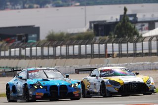 #270 - Comtoyou Racing - Rafael SUZUKI - Ricardo BAPTISTA - Aston Martin Vantage AMR GT3 EVO and #9 - Boutsen VDS - Maxime MARTIN - Luca STOLZ - Mercedes-AMG GT3 EVO 