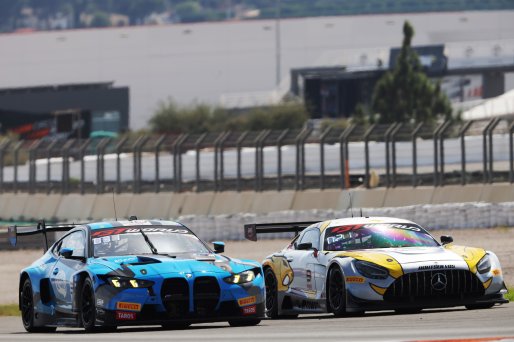 #270 - Comtoyou Racing - Rafael SUZUKI - Ricardo BAPTISTA - Aston Martin Vantage AMR GT3 EVO and #9 - Boutsen VDS - Maxime MARTIN - Luca STOLZ - Mercedes-AMG GT3 EVO  | SRO / JEP